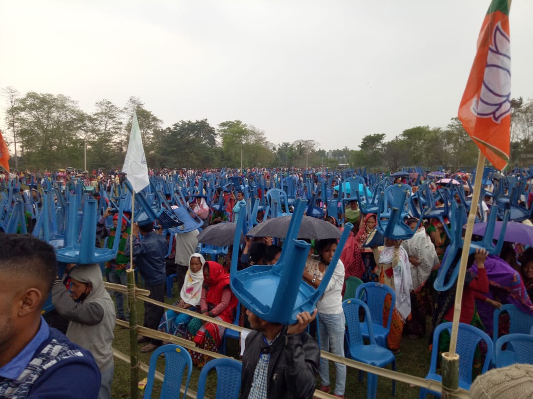 লখিমপুৰত উন্নয়নমূলক আঁচনিৰ আধাৰশিলা অনুষ্ঠানত মন্ত্ৰী হিমন্ত