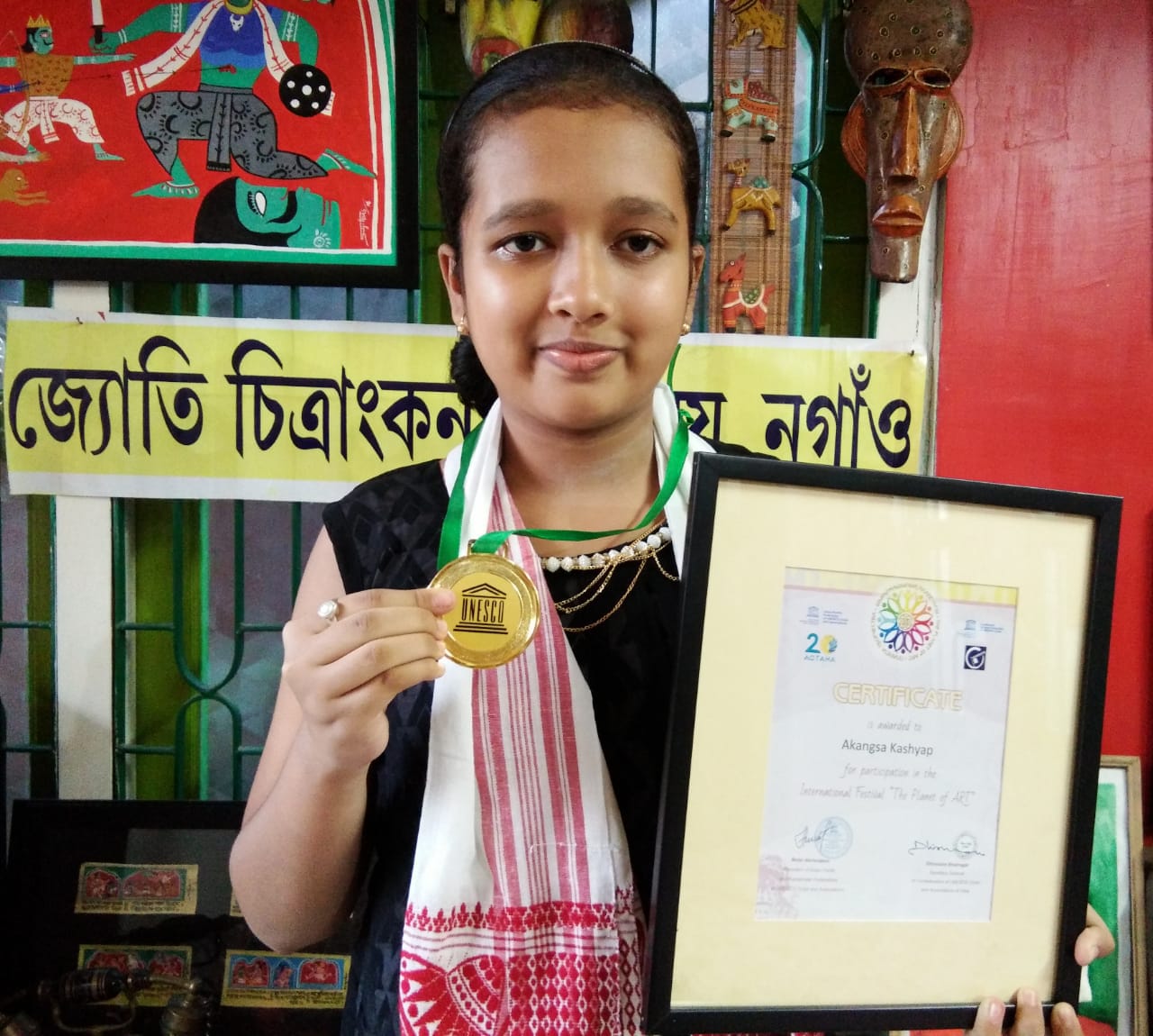 ইউনেস্ক’ৰ চিত্ৰ প্ৰদৰ্শনীত নগাঁৱৰ আকাংক্ষাৰ ছবি