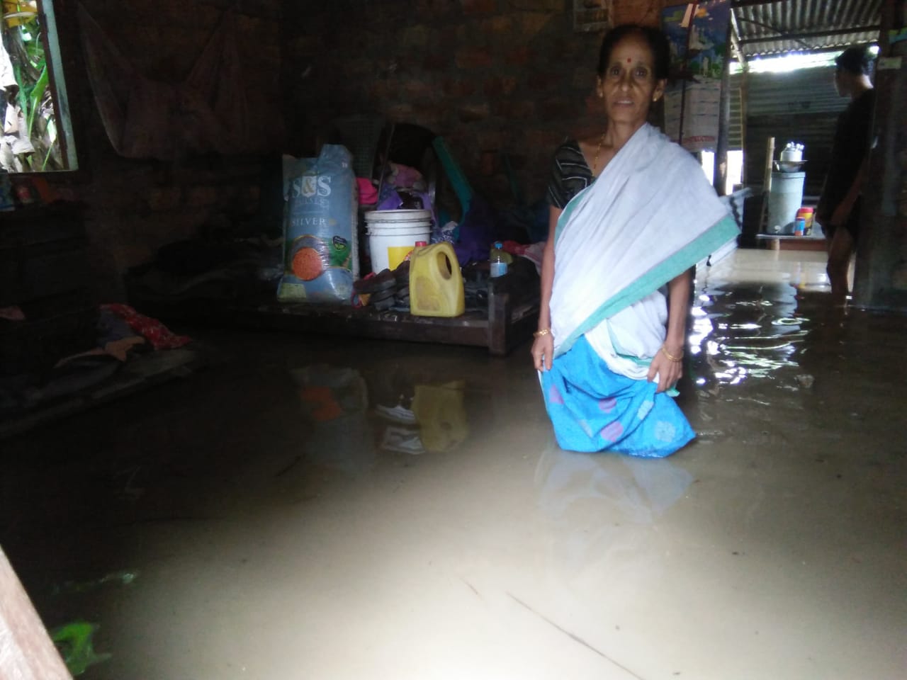 বাঢ়নী পানীত প্লাবিত ওৰাঙৰ বহু গাঁও