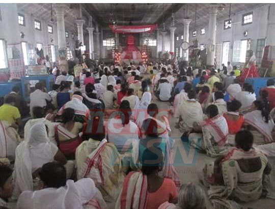 বটদ্রৱা থানত মাধৱদেৱৰ ৪২২সখ্যক তিৰোভাৱ তিথি পালন
