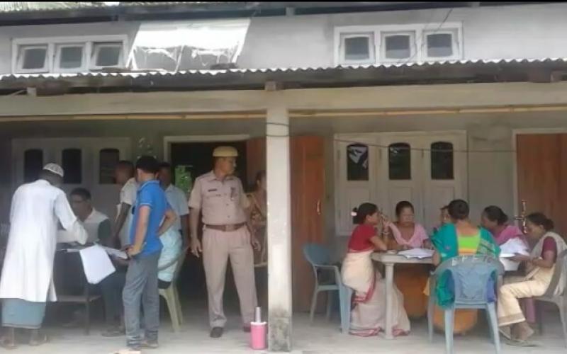 তামুলপুৰ মহকুমাত শান্তিপুৰ্ণভাৱে প্ৰকাশ জাতীয় অস্তিত্বৰ দলিল এন আৰ চিৰ খচৰা