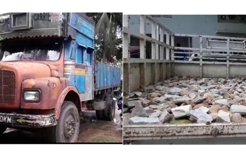 নগাঁৱত বন বিভাগৰ অভিযানত জব্দ ট্ৰাক-টাটা মোবাইল