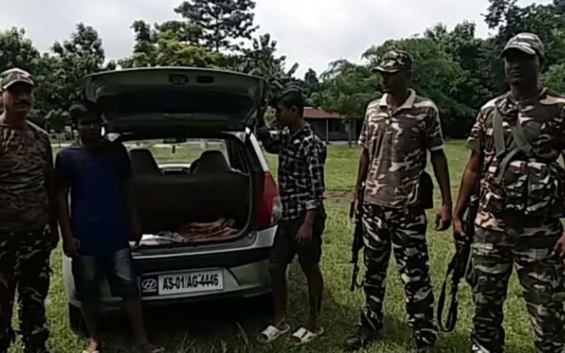 বাক্সাৰ ভাৰত-ভূটান সীমান্তত গো-মাংসসহ দুজনক গ্ৰেপ্তাৰ