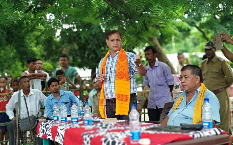 গোড়েশ্বৰত হাতী-মানুহৰ সংঘাত ৰোধৰ সজাগতা সভা