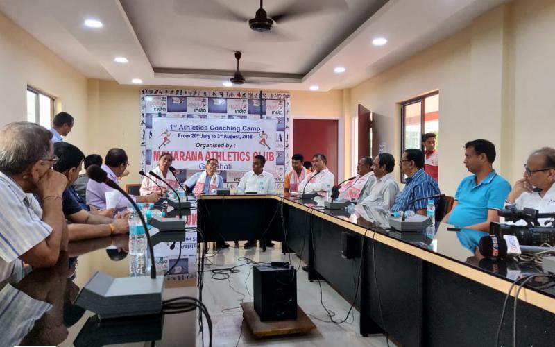 শতবৰ্ষী মহাৰাণা ক্লাৱৰ উদ্যোগত অনুষ্ঠিত এথলেটিকছ প্ৰশিক্ষণ শিবিৰৰ সামৰণি