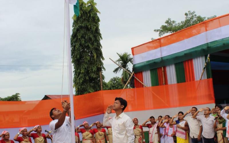 নাৰায়ণপুৰৰ বিভিন্ন প্ৰান্তত ৭২সংখ্যক স্বাধীনতা দিৱস উদ্যাপন