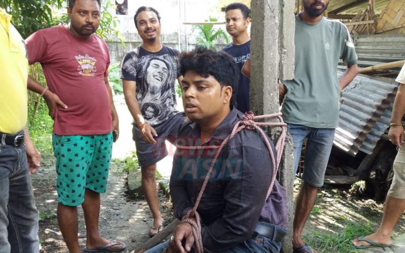 ৰঙিয়াত ৰাইজে আটক কৰিলে চোৰ