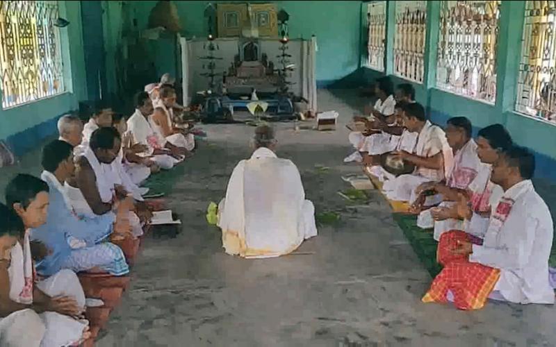 নাগ্ৰীজুলিত শংকৰদেৱৰ তিৰোভাৱ তিথি পালন
