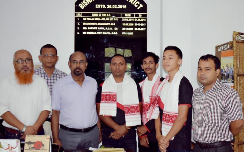 আন্তঃৰাষ্ট্ৰীয় কাৰাটেত কৃতিত্ব অৰ্জন কৰা ৩ খেলুৱৈক সম্বৰ্ধনা