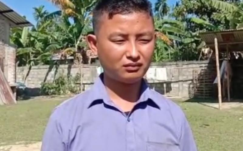 নাৰায়ণপুৰৰ যুৱক ডেলটন দেউৰীৰ আলফাত যোগদানৰ হুংকাৰ