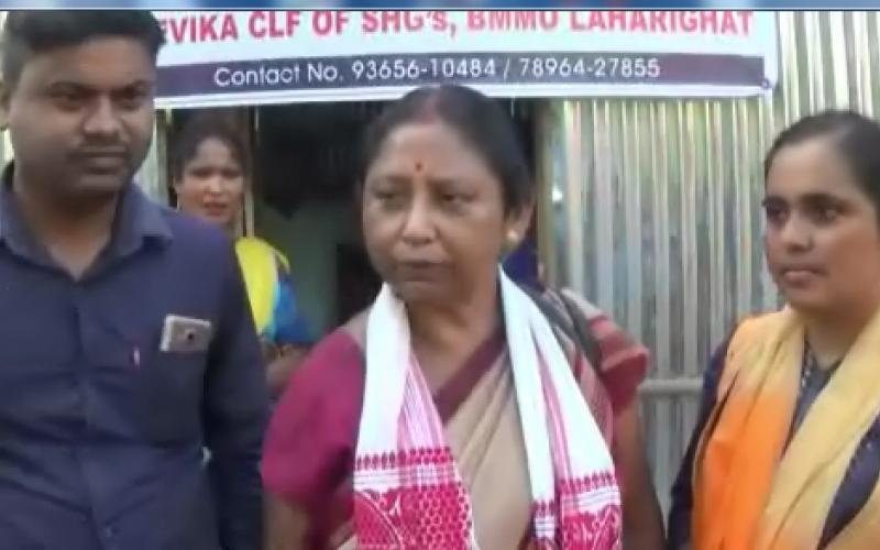 লাহৰীঘাটত মহিলা আত্মসহায়ক গোটে স্থাপন কৰিলে চাবোন ফেক্টৰী