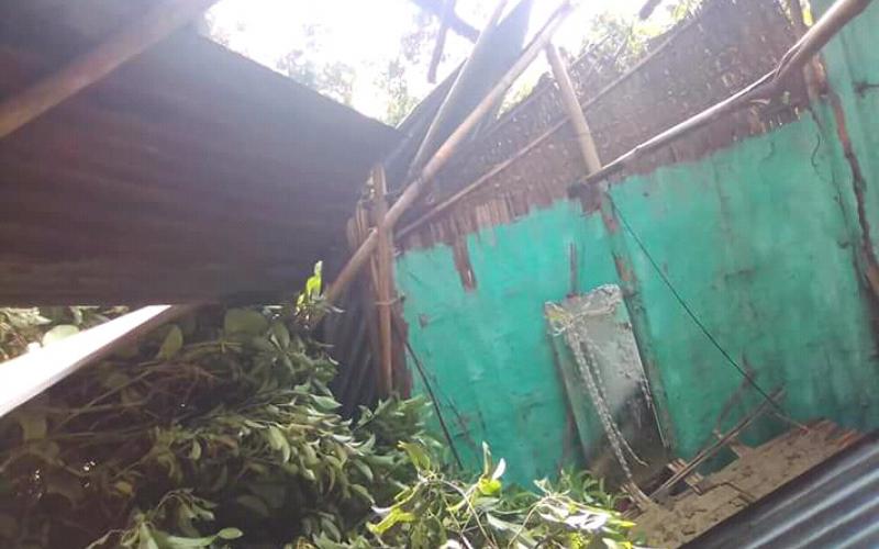 বা-মাৰলিত বিধ্বস্ত ঢেকীয়াল হালোৱা হাবিয়াল গাঁও