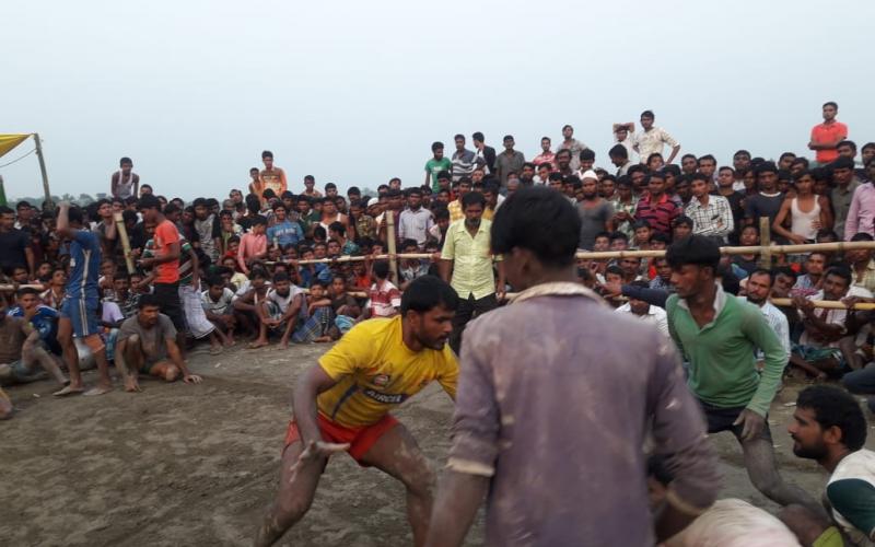 কাজাইকাটা বালাৰ গুদামত হাডুডু খেলত চূড়ান্ত বিজয়ী বচিৰ চৰ