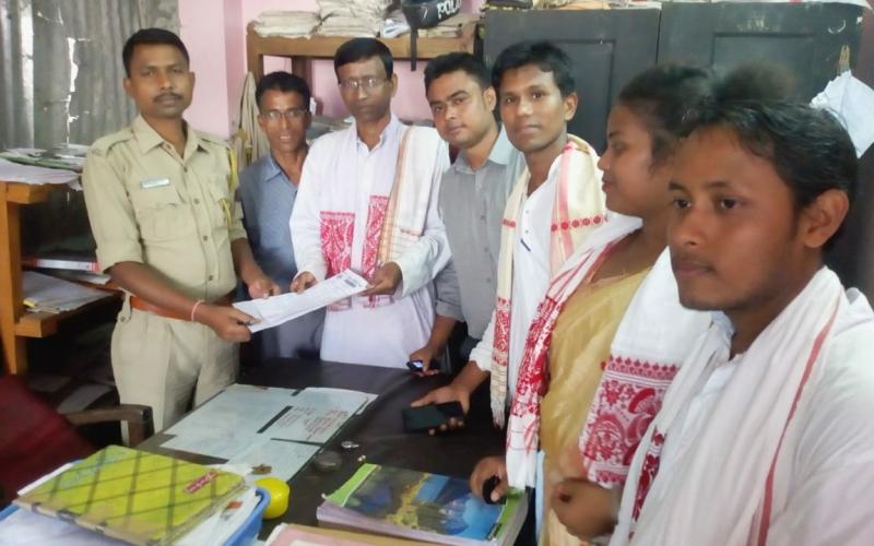 সতীনাথ বাৰালৰ বিৰুদ্ধে সোচ্চাৰ শংকৰ সংঘৰ ৰঙিয়া শাখা-অসম জাতীয় দল