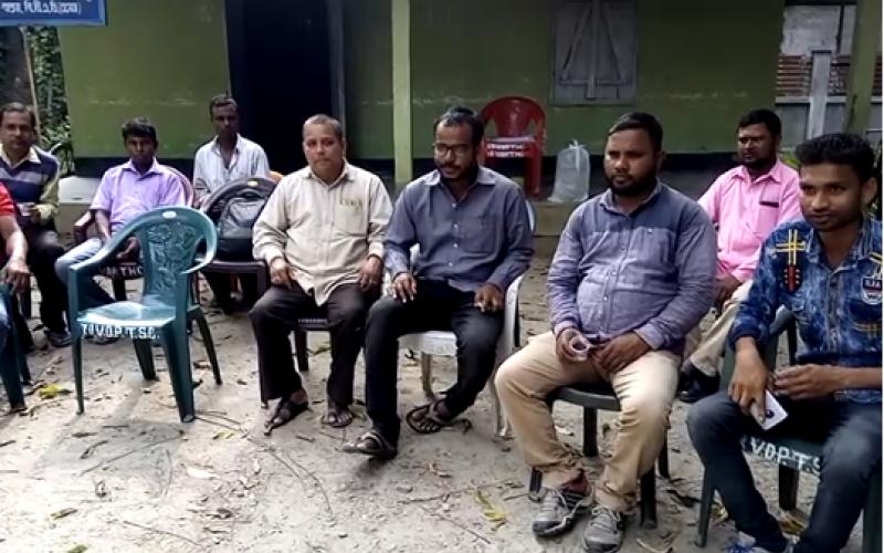 তামুলপুৰত সংকল্প যাত্ৰাত অংশগ্ৰহণ কৰা কৃষক মুক্তিৰ বিষয়ববীয়াক আটক