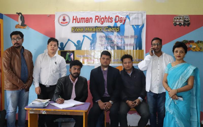 মানৱাধিকাৰ দিৱস উপলক্ষে বেলতলাত বিনামূলীয়া স্বাস্থ্য পৰীক্ষা শিবিৰ