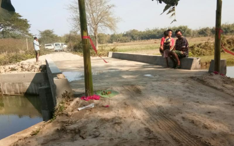 তামুলপুৰত ৩০ লাখটকীয়া কালভাৰ্ট-দলং মুকলি