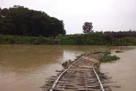 ৰঙিয়া-তামুলপুৰ সমষ্টি সংযোগী কাঠৰ দলঙৰ জৰাজীৰ্ণ অৱস্থা, জীয়াতু ভুগিছে ৰাইজে