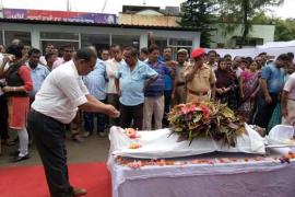 গোলাঘাটৰ ভাৰপ্ৰাপ্ত আৰক্ষী বিষয়া গৰ্গ নাৰায়ণ বৰালৈ শেষ শ্ৰদ্বাঞ্জলি