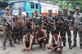 বাক্সাৰ ভাংবাৰীত পেট্ৰল টেংকাৰ সহ তিনিজনক আটক