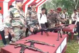 সোণাৰিৰ মহাবিদ‍্যালয়ত পৰাক্ৰম দিৱস : ভাৰতীয় সেনাৰ অস্ত্ৰ প্ৰদৰ্শন
