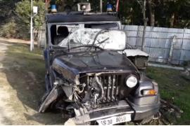 নগাঁৱৰ ৰাঙলুত ৰাজেন গোঁহাইৰ কনভয়ৰ গাড়ী দুৰ্ঘটনাগ্ৰস্ত