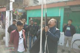 নাহৰকটীয়াত আছুৰ ক'লা পতকা উত্তোলন