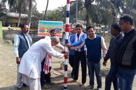  বিৰিণা গোষ্ঠীৰ চতুৰ্থ বৰ্ষপূৰ্তি অনুষ্ঠানৰ বিশাল প্ৰস্তুতি : দৌলাশালত লাইখুঁটা স্থাপন