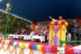 লখিমপুৰত উন্নয়নমূলক আঁচনিৰ আধাৰশিলা অনুষ্ঠানত মন্ত্ৰী হিমন্ত