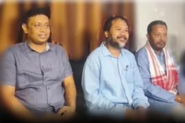 Akhil Gogoi and congress leaders